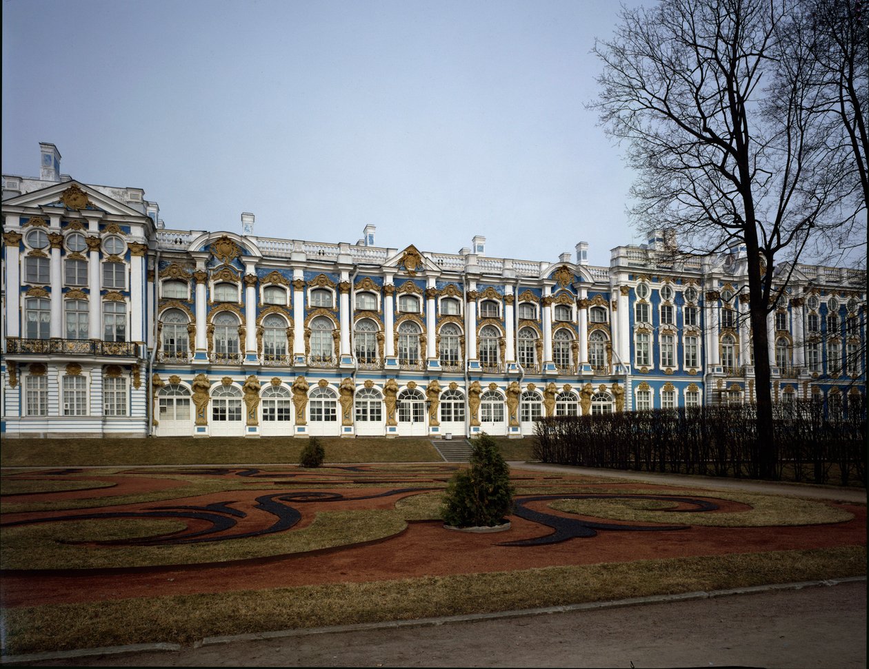Bartolomeo Francesco Rastrelli (kb. 1700-1771) építész által megvalósított Katalin palota (Tsarskoie Selo vagy Carskoye Selo) 1752-1756, Puskin (Puskin) Oroszország alkotó: Bartolomeo Franceso Rastrelli