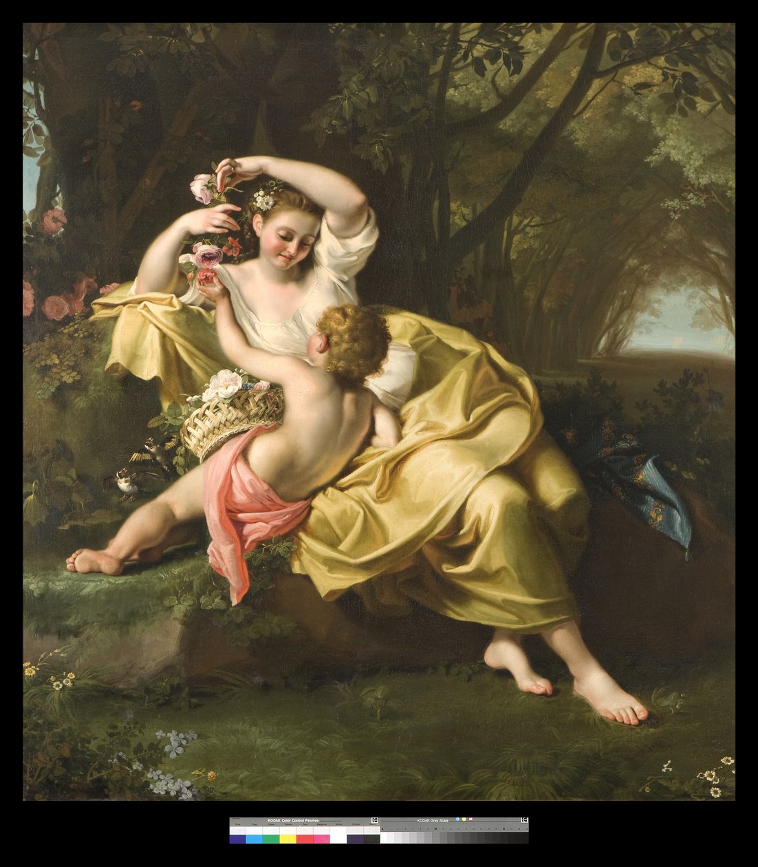 A tavasz allegóriája, 1705-09 alkotó: Bartolomeo Guidobono