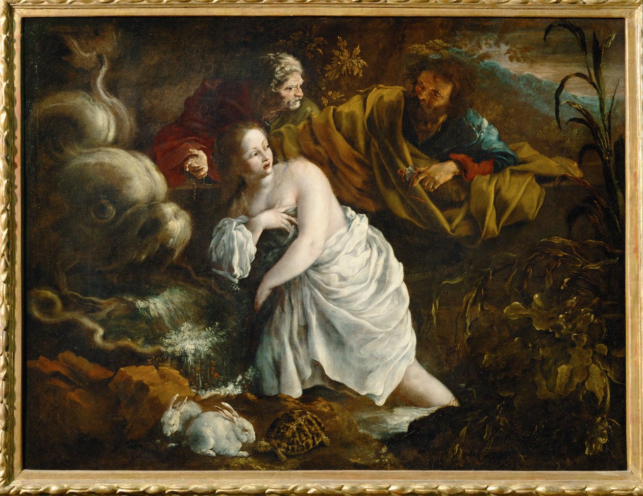 Susannah és az öregek ... alkotó: Bartolomeo Guidobono