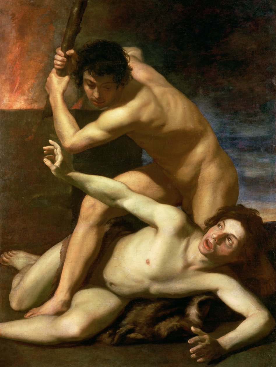 Káin meggyilkolja Ábelt, 1610 körül (olaj, vászon) alkotó: Bartolomeo Manfredi