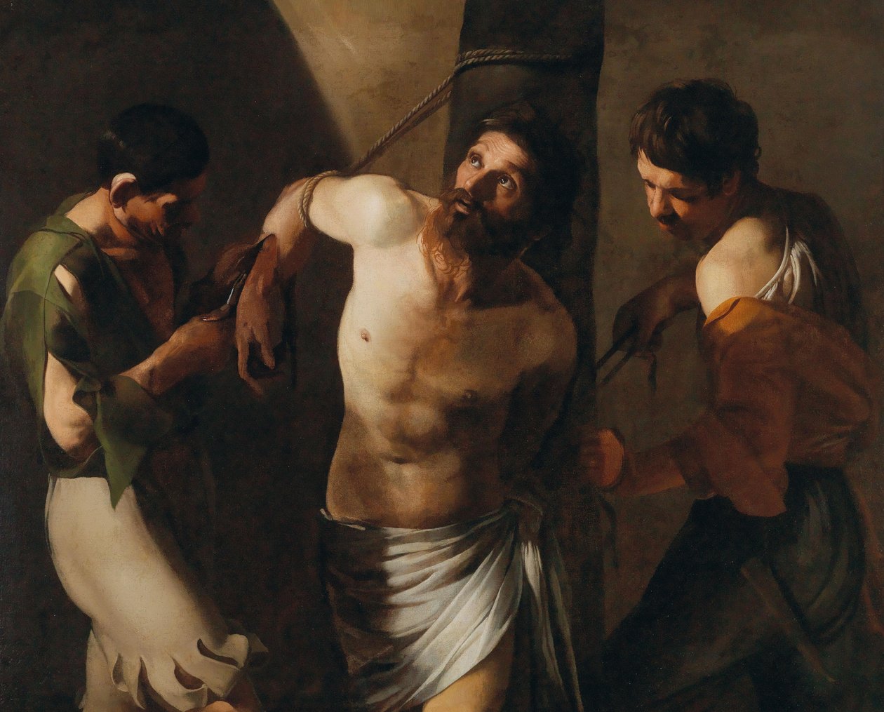 Szent Bertalan mártíromsága. alkotó: Bartolomeo Manfredi