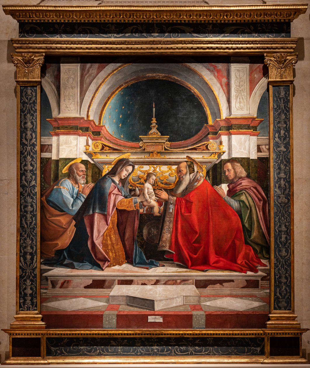 Jézus bemutatása a templomban alkotó: Bartolomeo Montagna