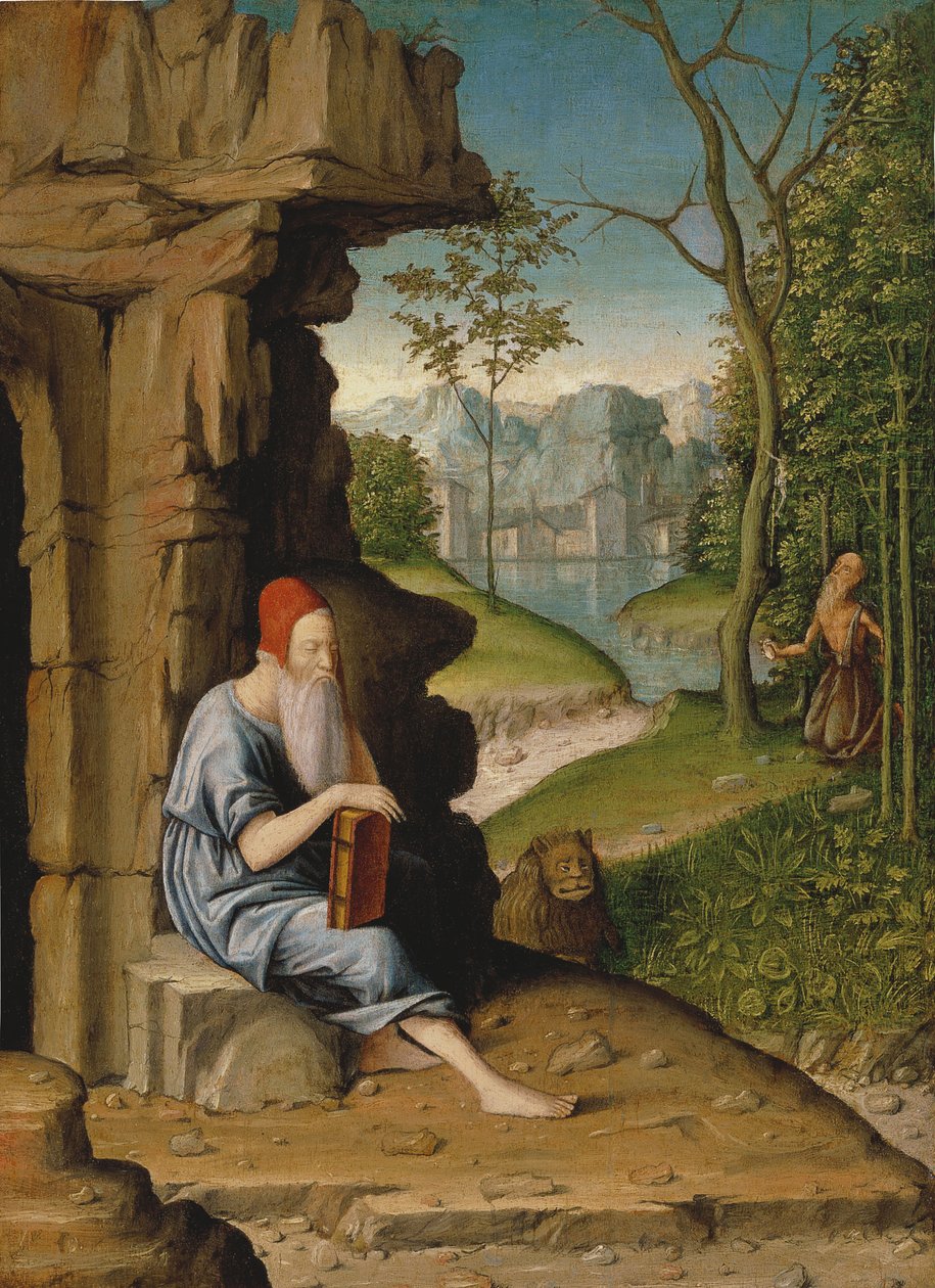 Szent Jeromos a sivatagban alkotó: Bartolomeo Montagna