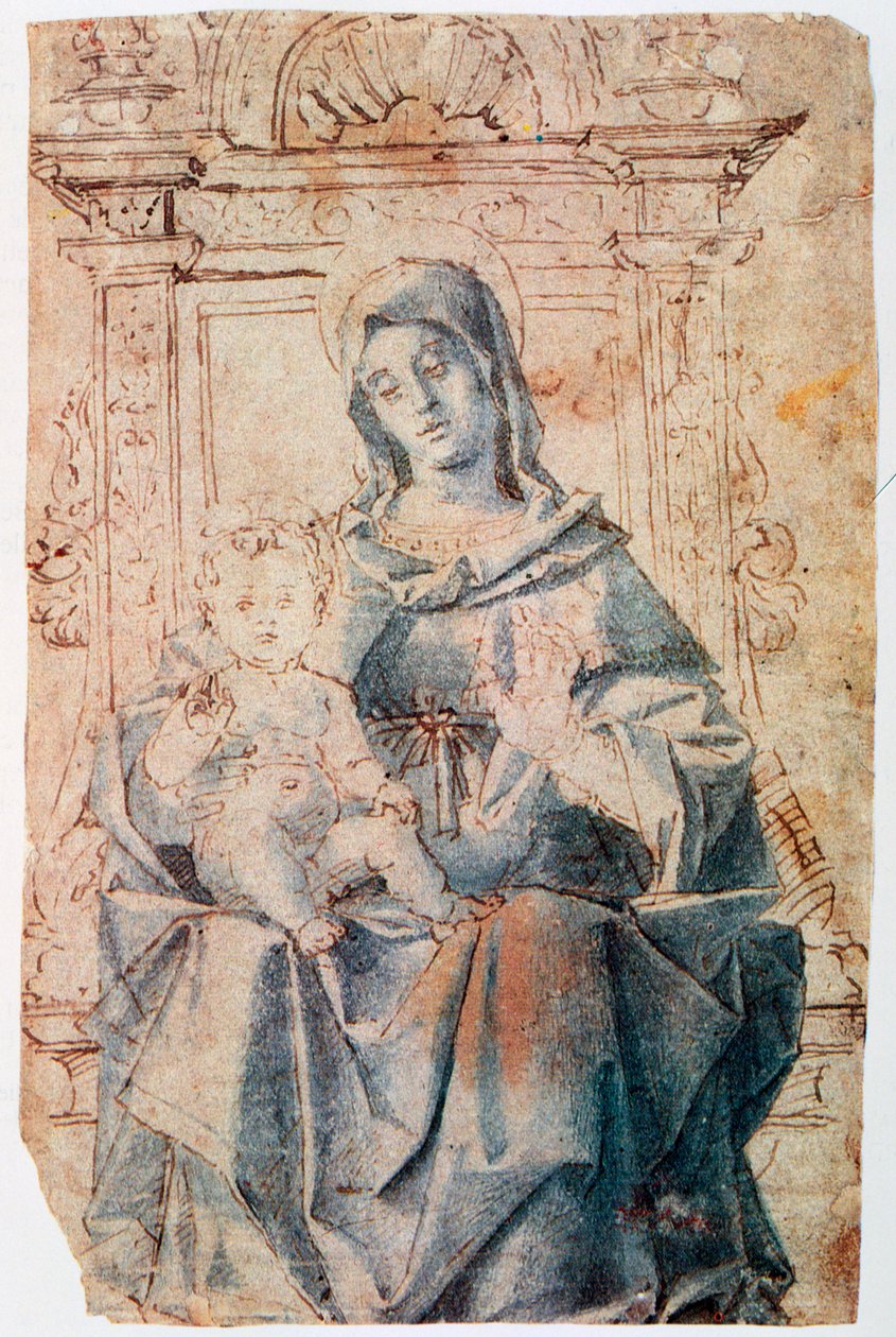 A Szűz és a Gyermek, c1470-1523 alkotó: Bartolomeo Montagna