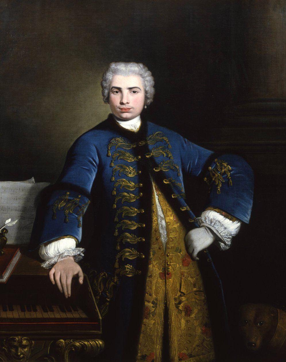 Farinelli Carlo Broschi énekes portréja 1705-1782, 1734. alkotó: Bartolomeo Nazari