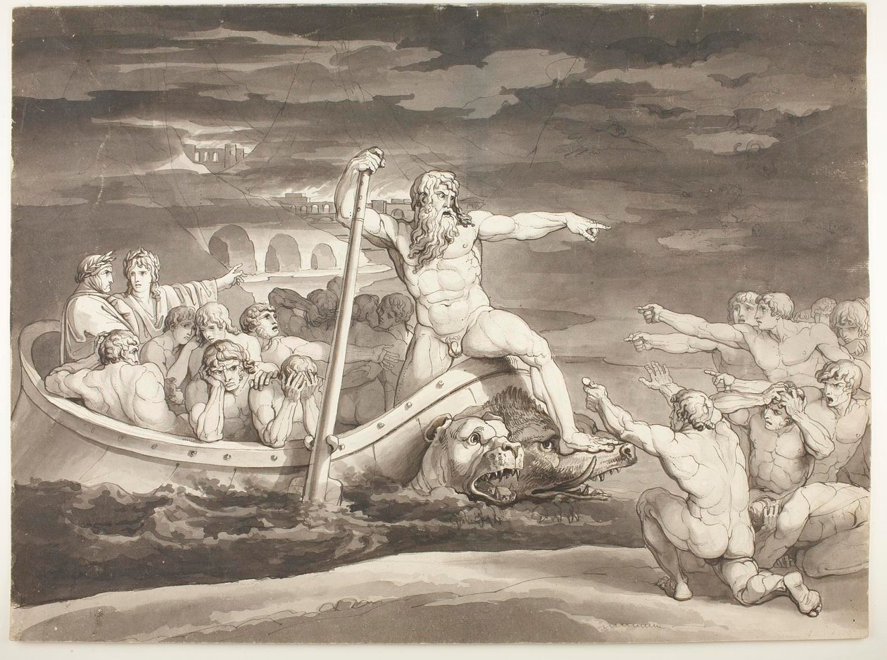 Kharón csónakja alkotó: Bartolomeo Pinelli