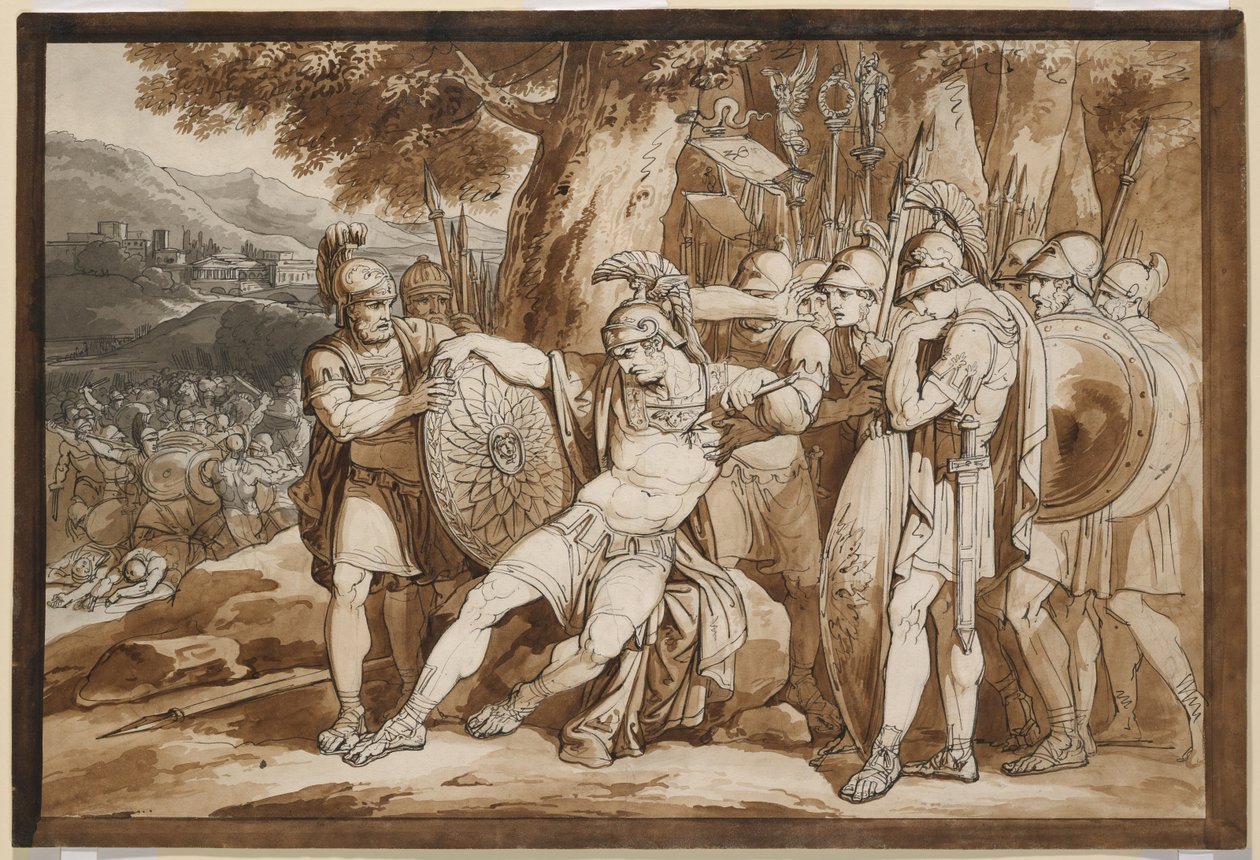 Epameinóndasz halála alkotó: Bartolomeo Pinelli