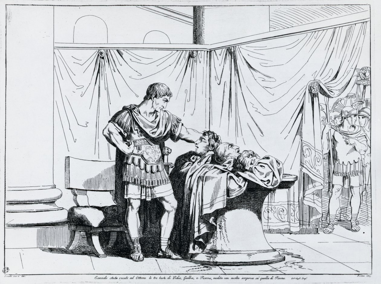 Piso halála, Bartolomeo Pinelli (1781-1835) metsze az Istoria dell