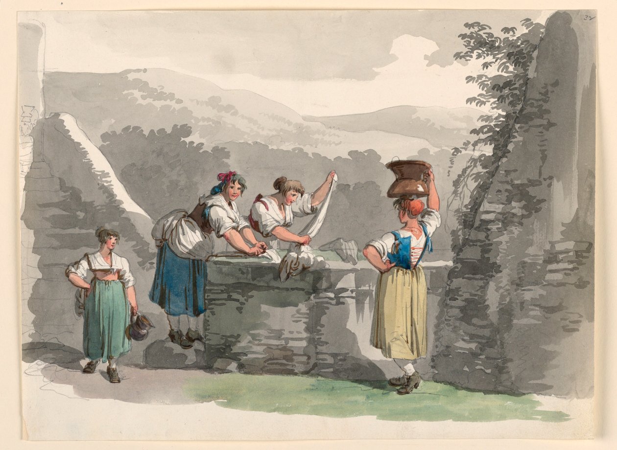 Mosoda a Róma melletti hegyekben alkotó: Bartolomeo Pinelli