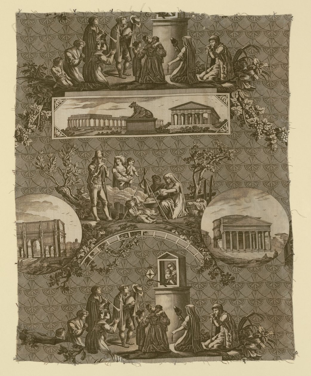 Le Romain (a római) (lakberendezési szövet) alkotó: Bartolomeo Pinelli