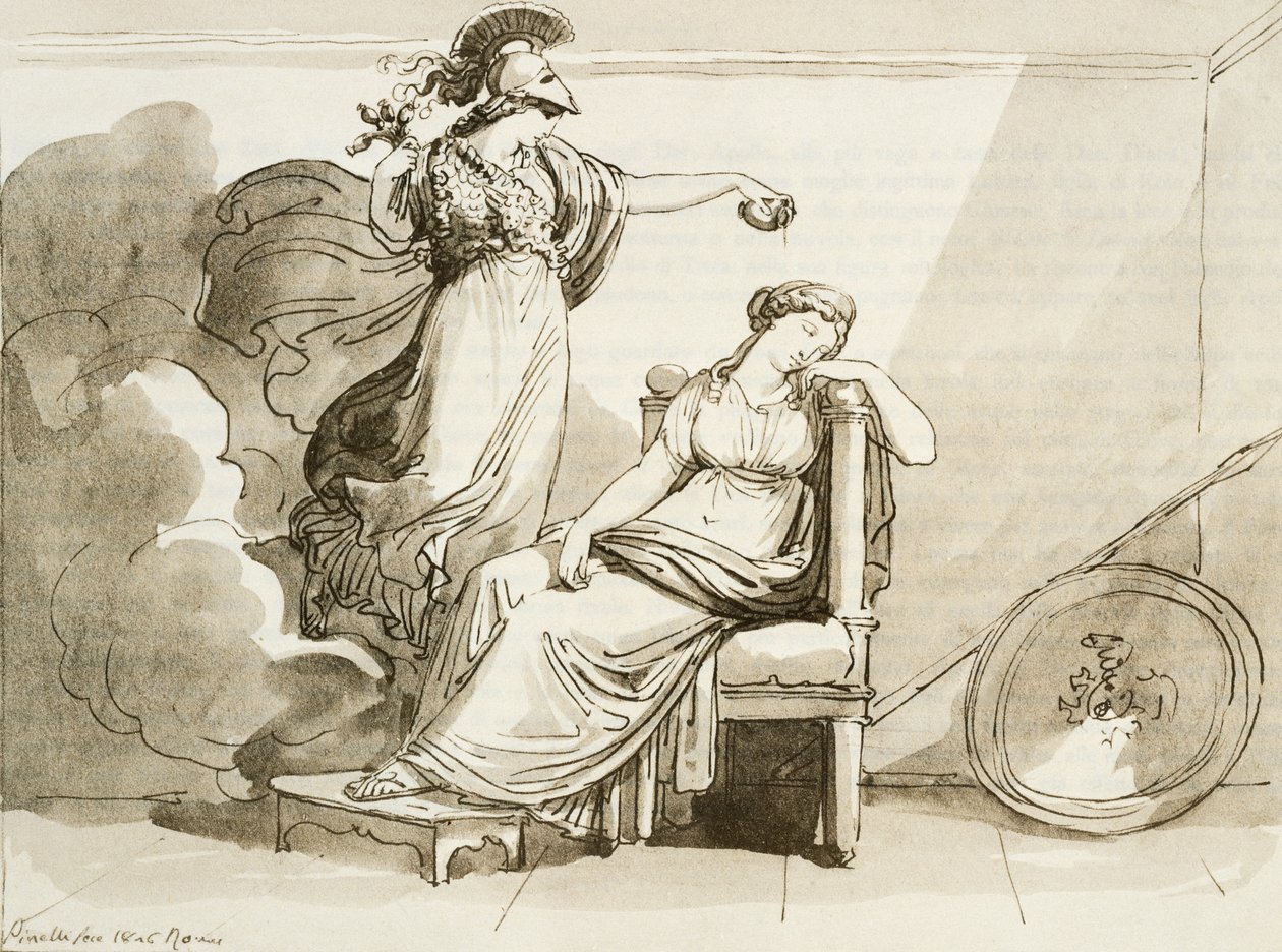 Penelope szépített Minerva által alkotó: Bartolomeo Pinelli