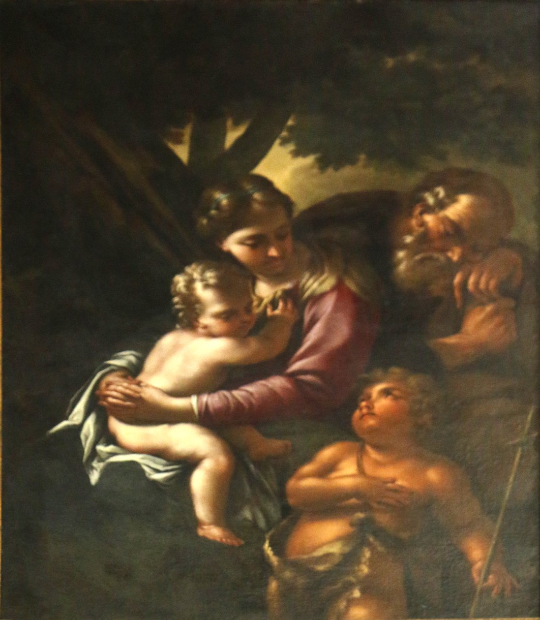 Szent család és Szent János. alkotó: Bartolomeo Schedoni