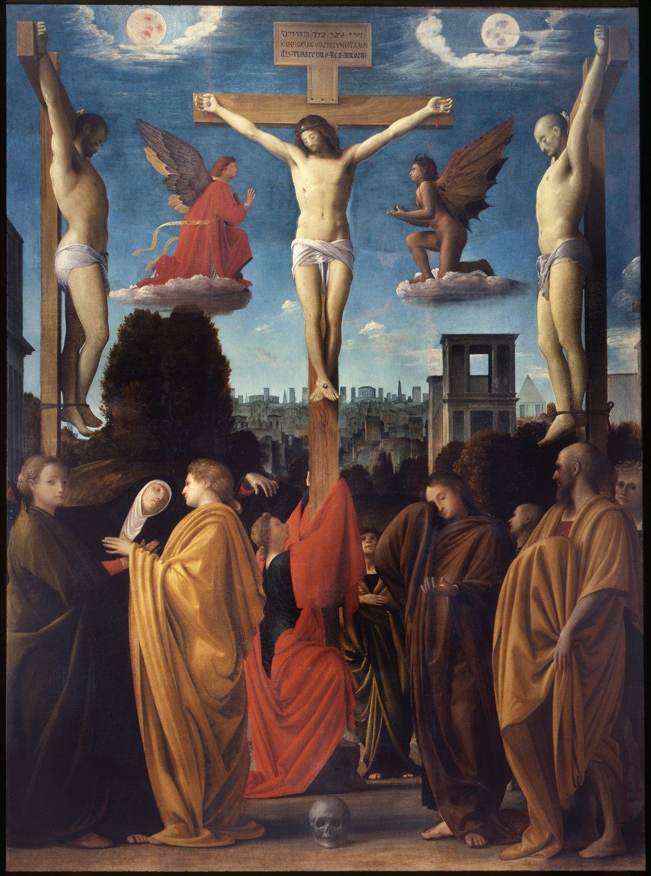 Keresztre feszítés alkotó: Bartolomeo Suardi Bramantino