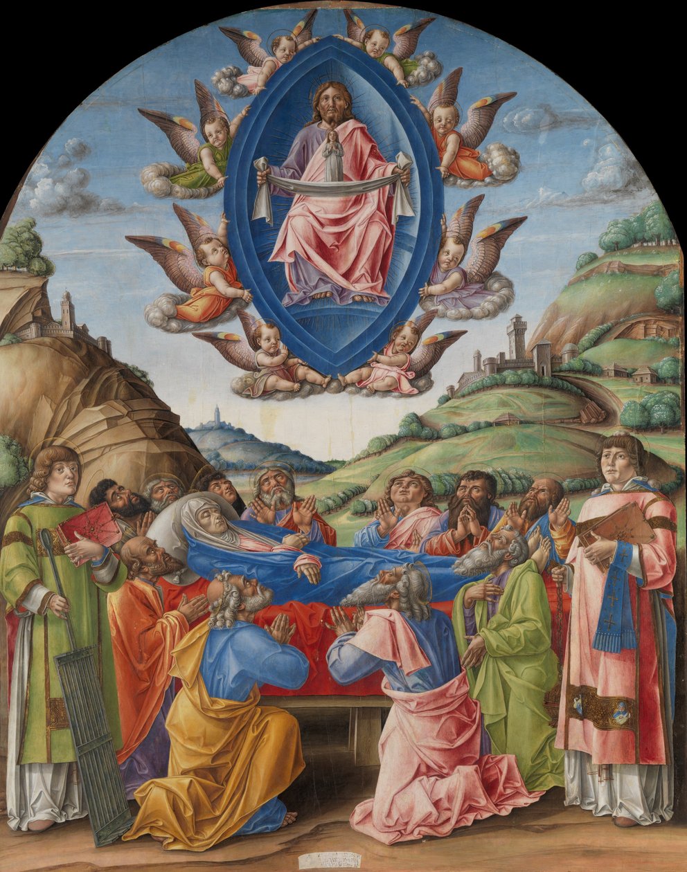 A Szűz halála, 1485. alkotó: Bartolomeo Vivarini