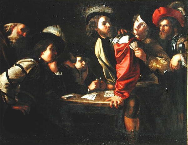 Katonák játékkártyák alkotó: Bartolomeo after Manfredi
