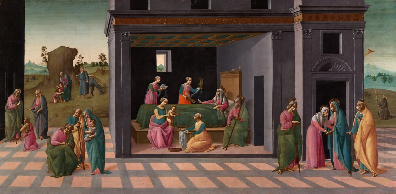 Jelenetek Keresztelő Szent János életéből, 149095. alkotó: Bartolomeo di Giovanni
