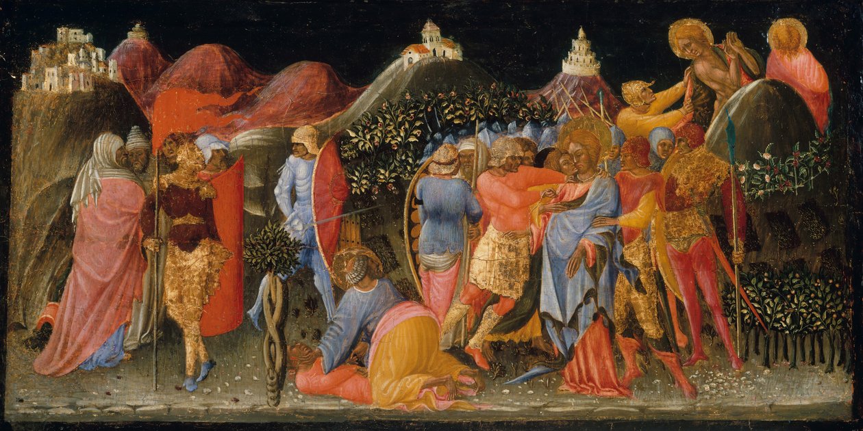 Krisztus árulása, kb. 1445-50. alkotó: Bartolomeo di Tommaso