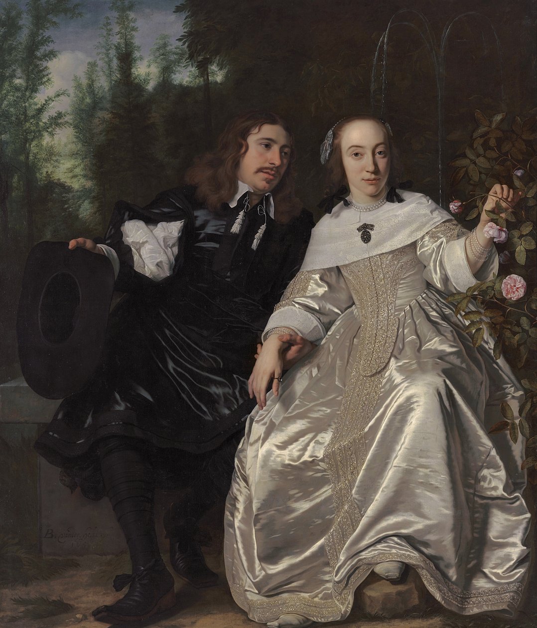 Abraham del Court és felesége, Maria de Kaersgieter, 1654 alkotó: Bartolomeus van der Helst