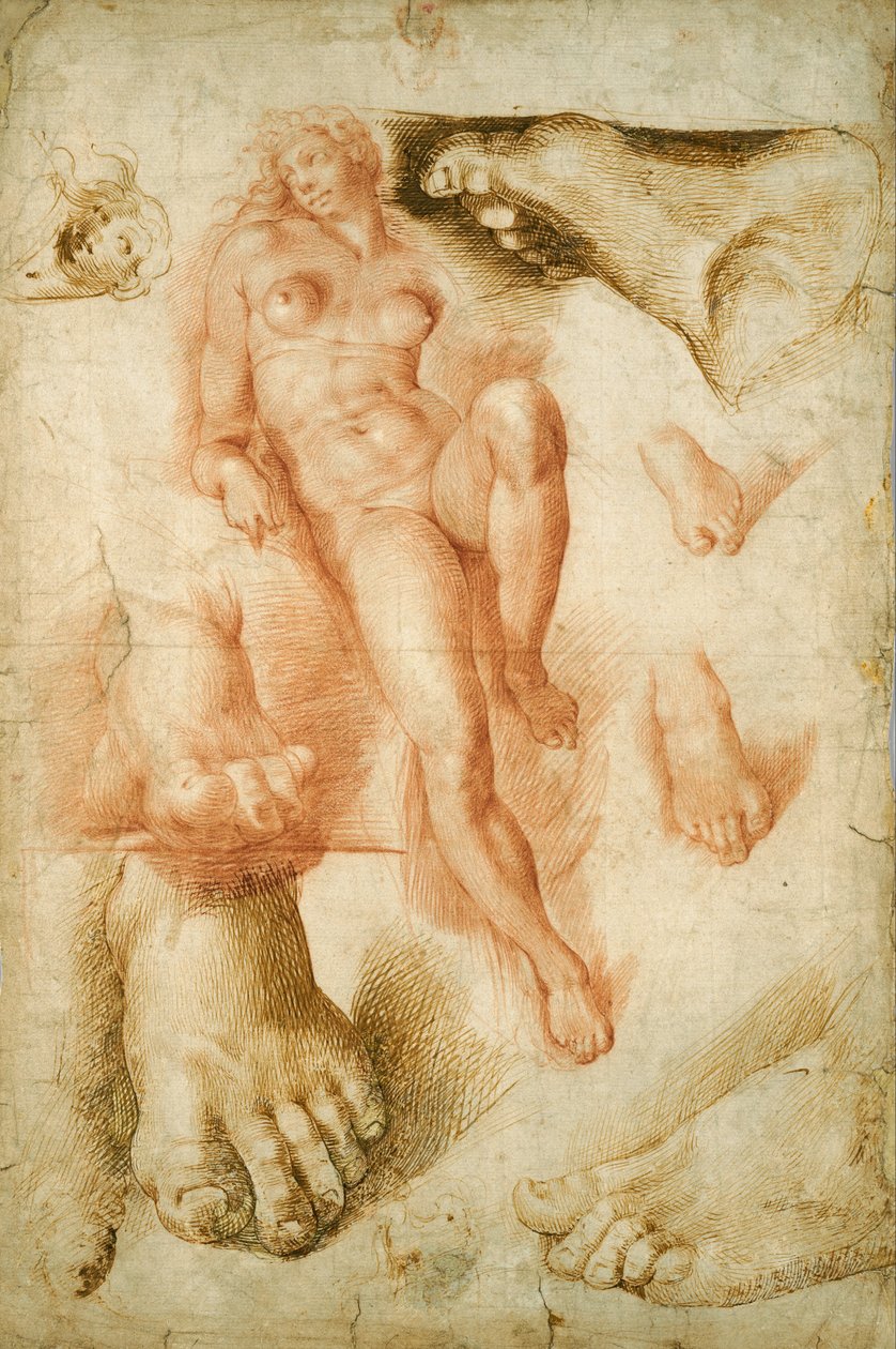 Másolás Michelangelos Aurora után alkotó: Bartolommeo Passerotti