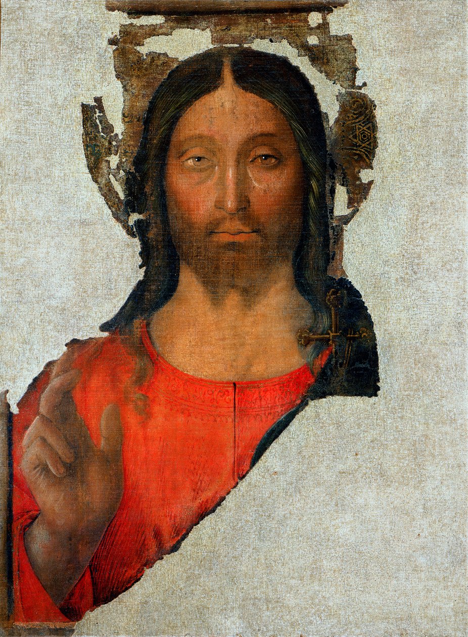 Az áldás Krisztus alkotó: Bartolommeo Suardi Bramantino