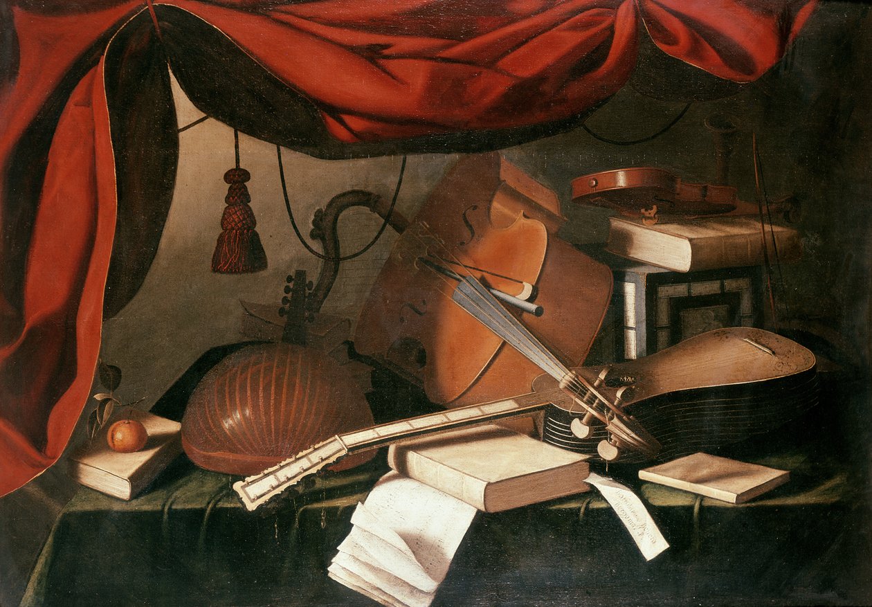 Zenés csendélet alkotó: Bartolommeo Bettera