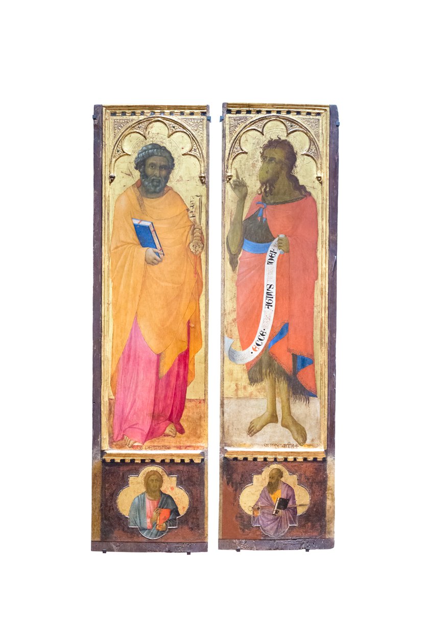 Szent Péter és Keresztelő Szent János; apostol és Szent Pál alkotó: Bartolommeo Bulgarini