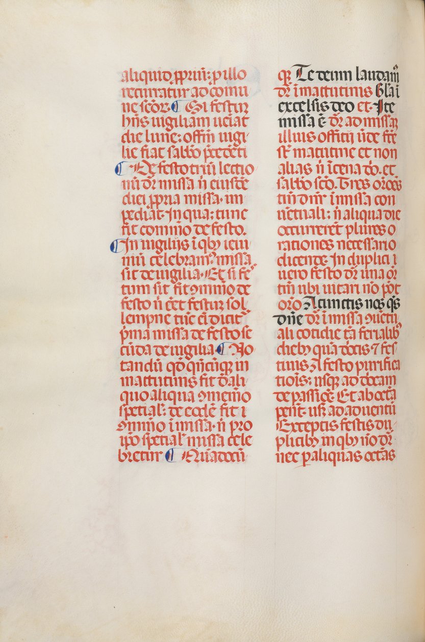 Missale: Fol. 173v: Zene Alleluiának stb. húsvét elején, 1469. alkotó: Bartolommeo Caporali