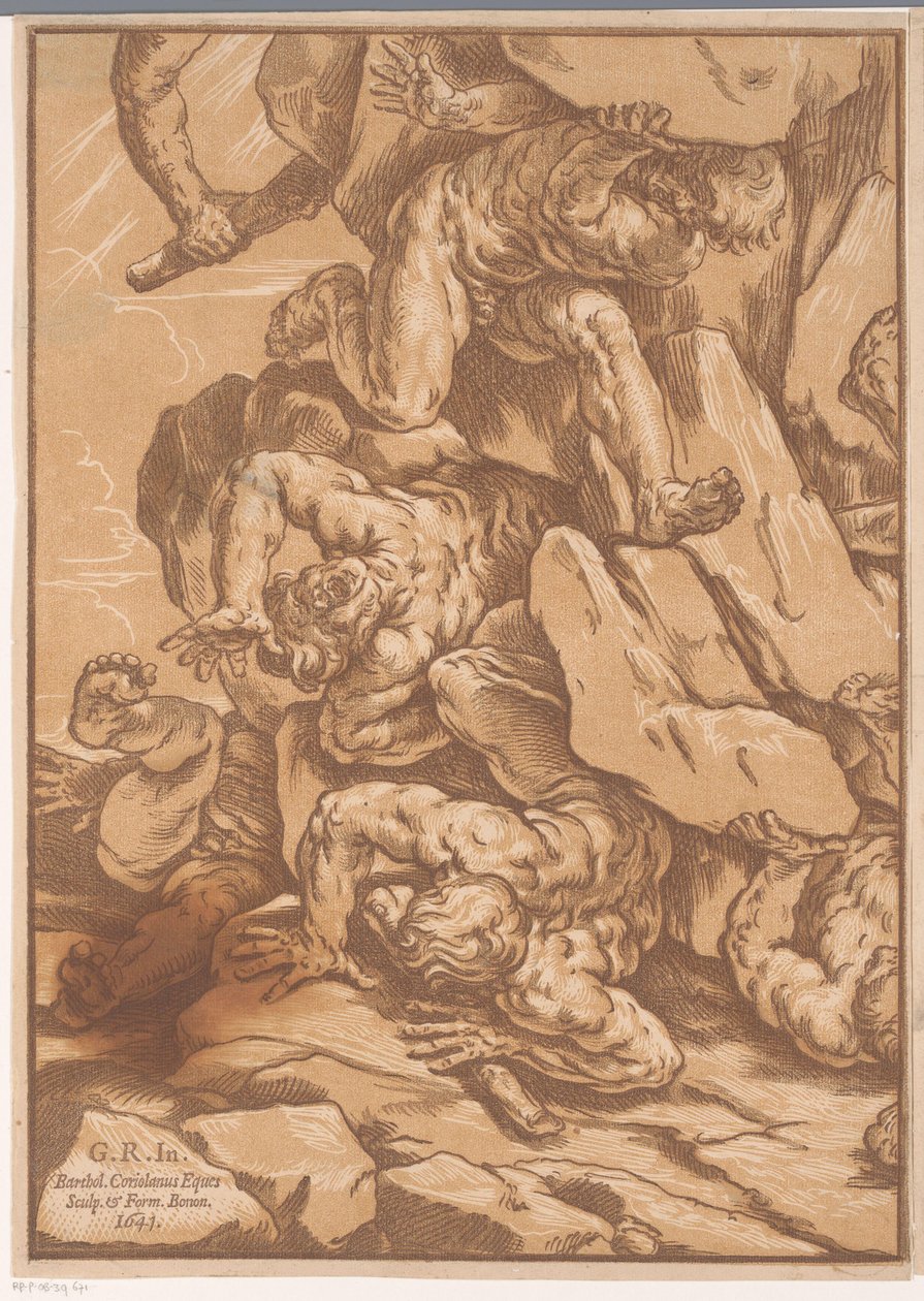 Az óriások bukása (harmadik rész) alkotó: Bartolommeo Coriolano