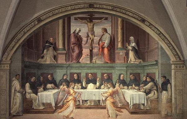 A keresztre feszítés, a San Marco Refektóriumból alkotó: Bartolommeo Sogliani