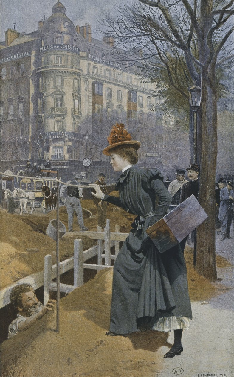A párizsi megbízott lány, 1898 alkotó: Basile Lemeunier
