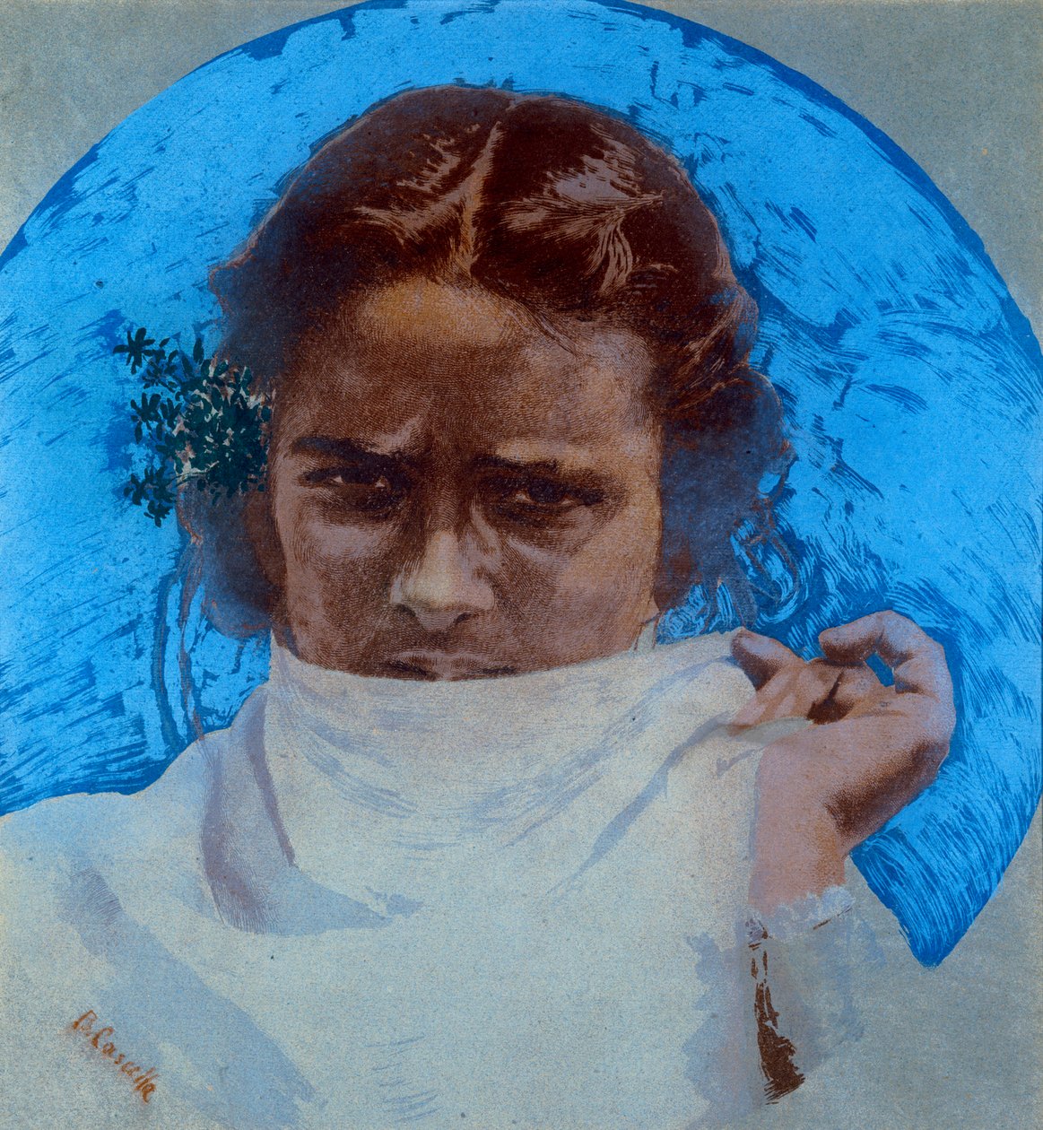 Berber nők (színes litho) alkotó: Basilio Cascella