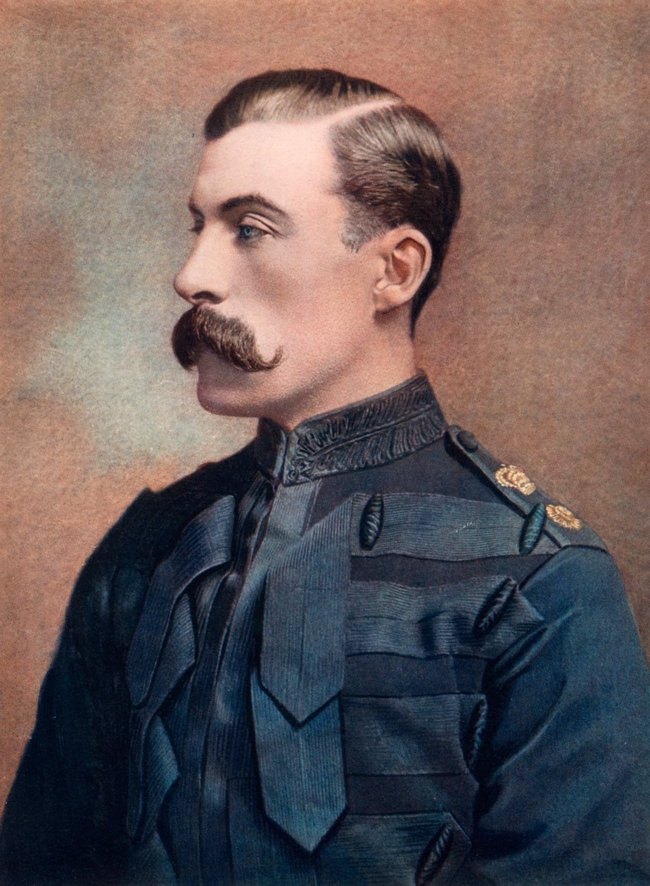 JF Brocklehurst vezérőrnagy, a 2. lovasdandár parancsnoka, Natal Field Force, 1902. alkotó: Bassano Studio