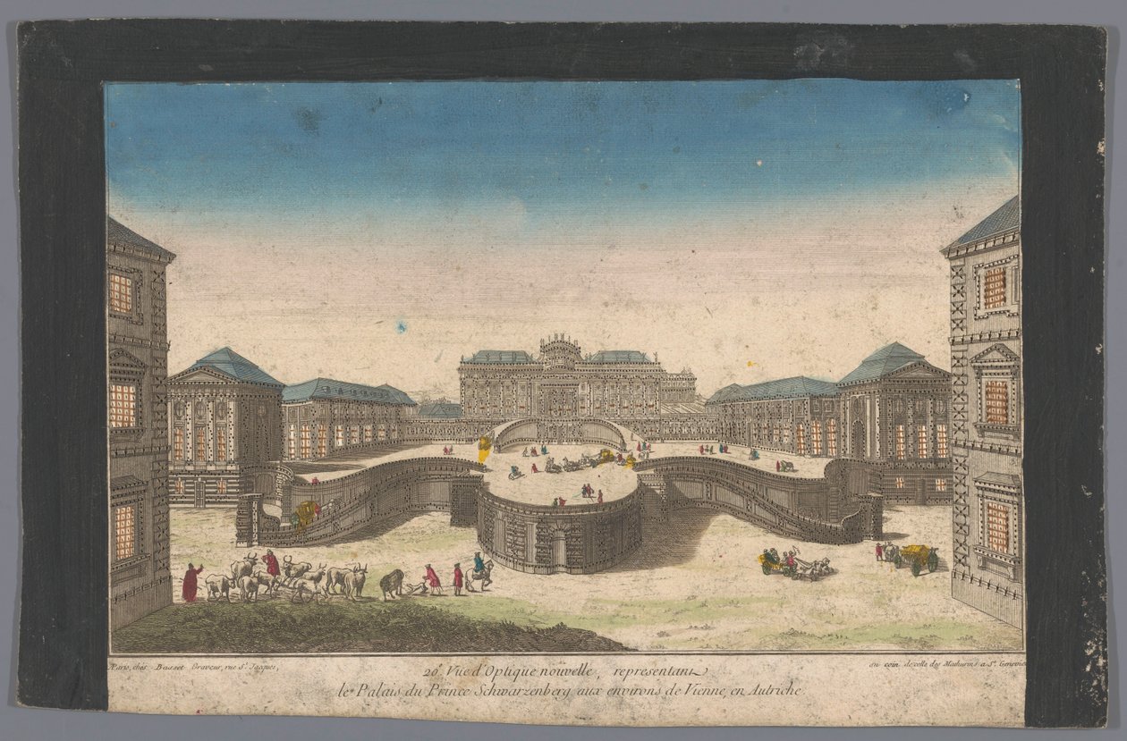 Kilátás a Schwarzenberg-palotára, Bécs közelében 20. Vue d