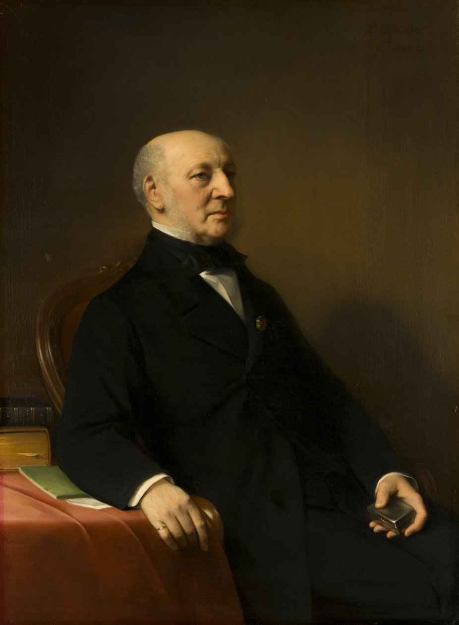 Jean Zacharia Mazel portréja (1792-1884) alkotó: Bastiaan de Poorter