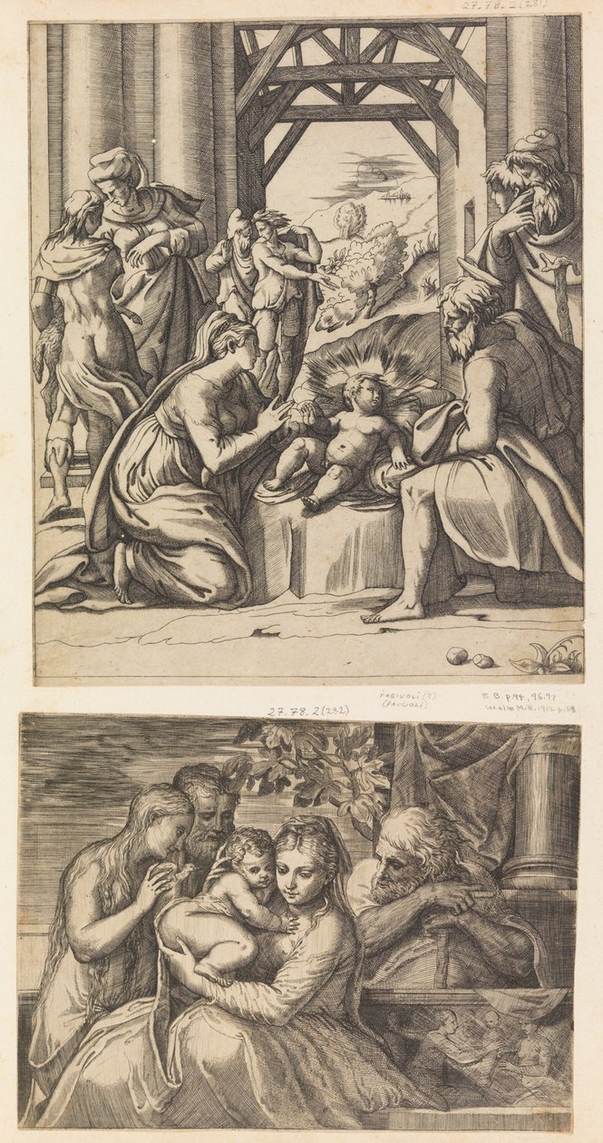 Szent Család. alkotó: Battista del Moro