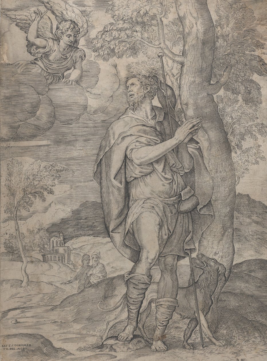 Szent Rókus, 1535-73. alkotó: Battista del Moro