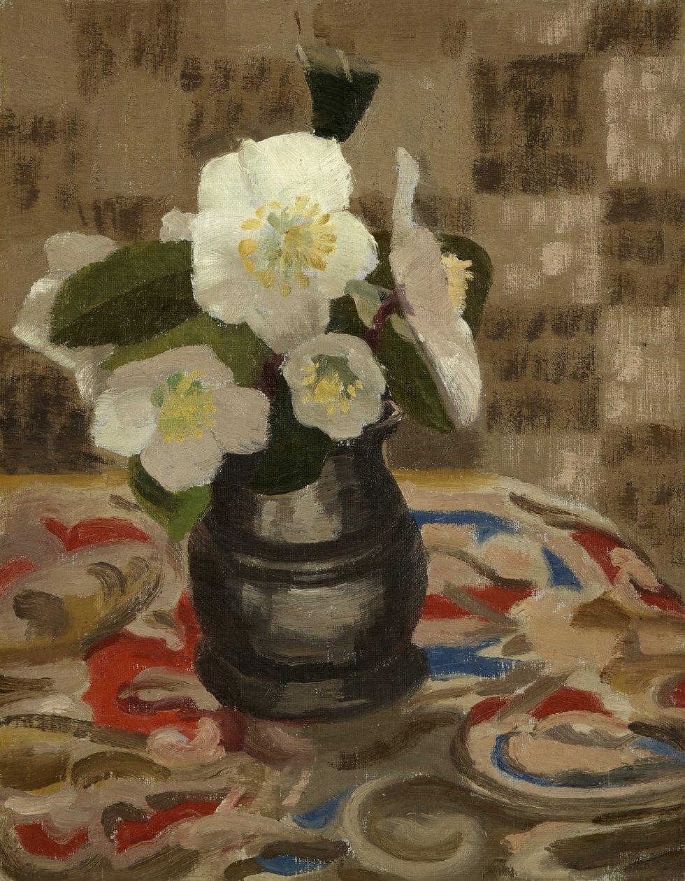 Karácsonyi rózsák (olaj, vászon tábla) alkotó: Beatrice H. Budgett