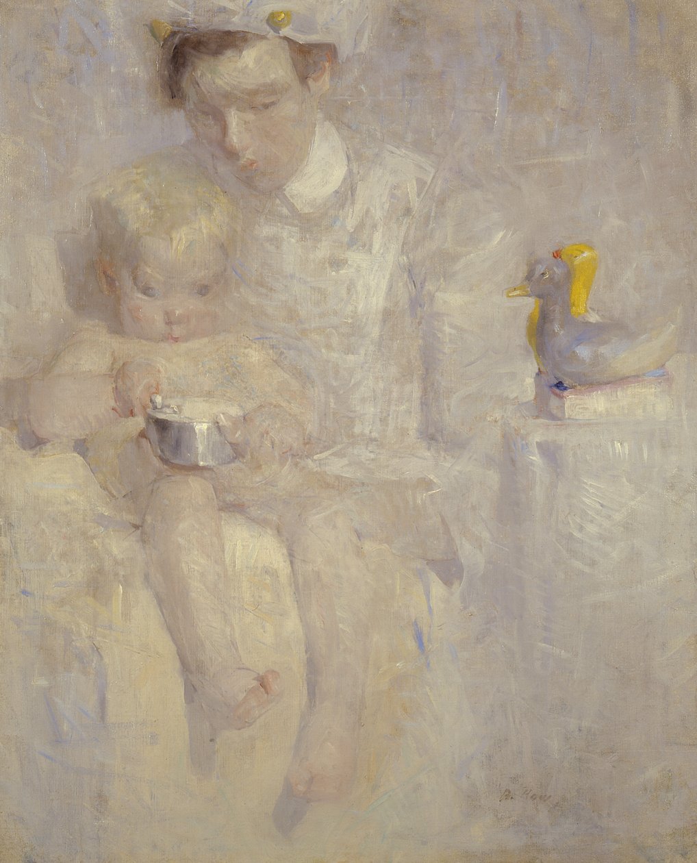 Nővér és gyermek alkotó: Beatrice How
