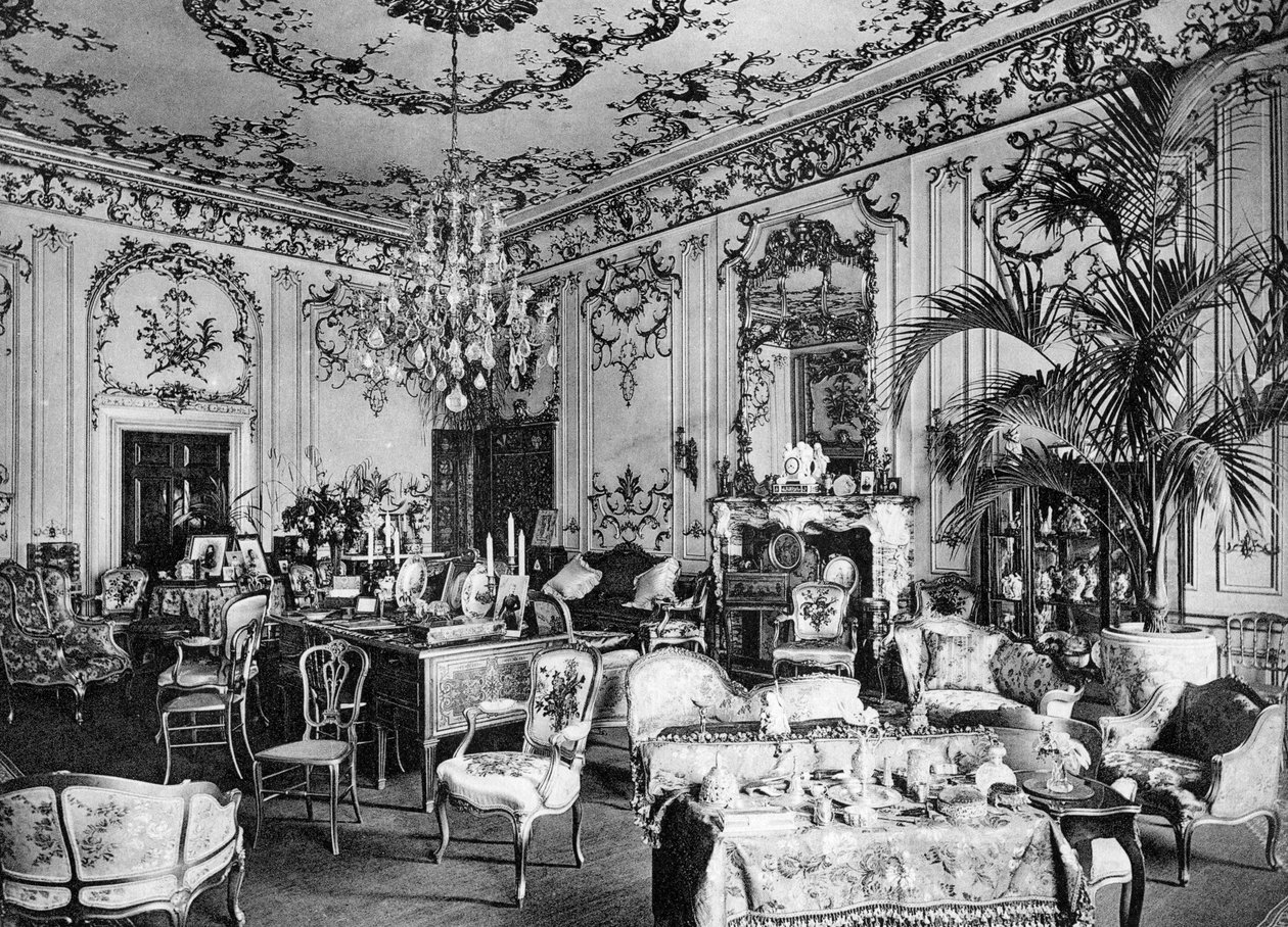 A szalon, Chesterfield House, 1908. alkotó: Bedford Lemere and Company