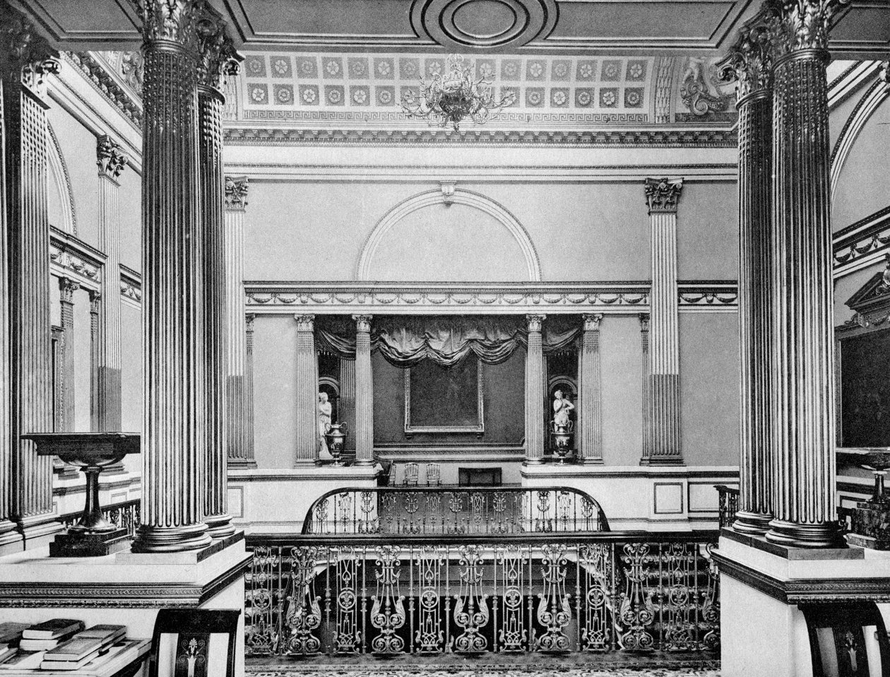 A nagy lépcsőház, Londonderry House, 1908. alkotó: Bedford Lemere and Company