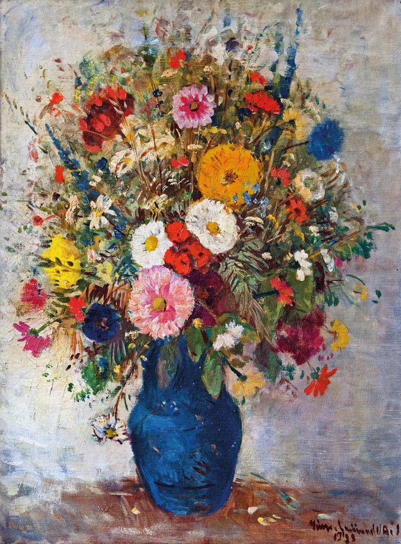 Szines mezei csokornEnglish: Colourful Field Bouquetn alkotó: Bela Ivanyi Grunwald
