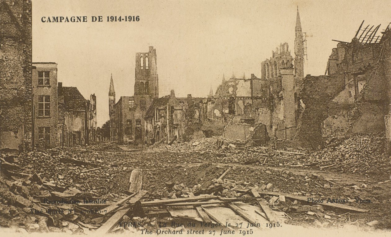 A Rue de Verger, 1915. június 27 alkotó: Belgian Photographer