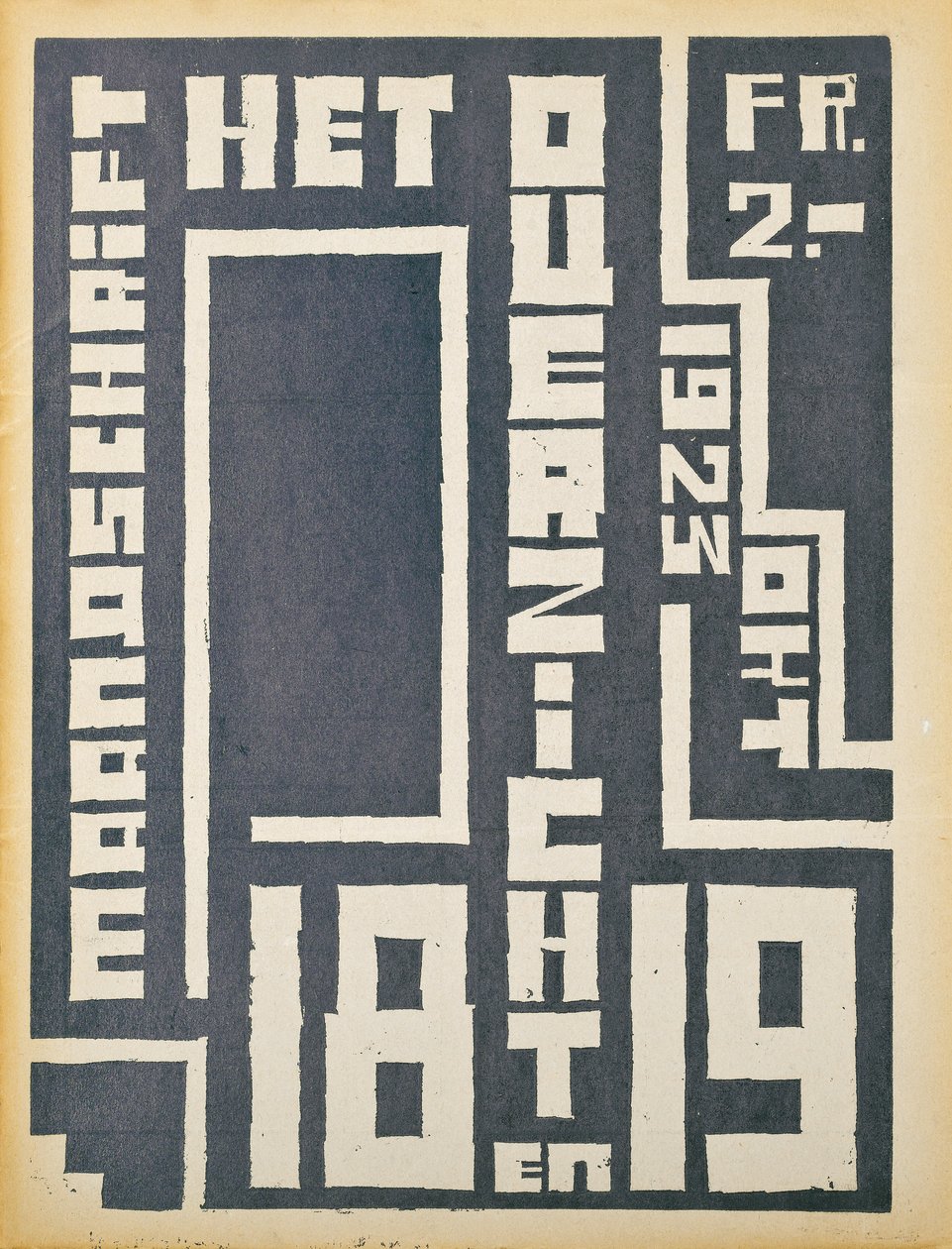 A „The Overview” magazin 1923-as számának borítója, 1923 alkotó: Belgian School