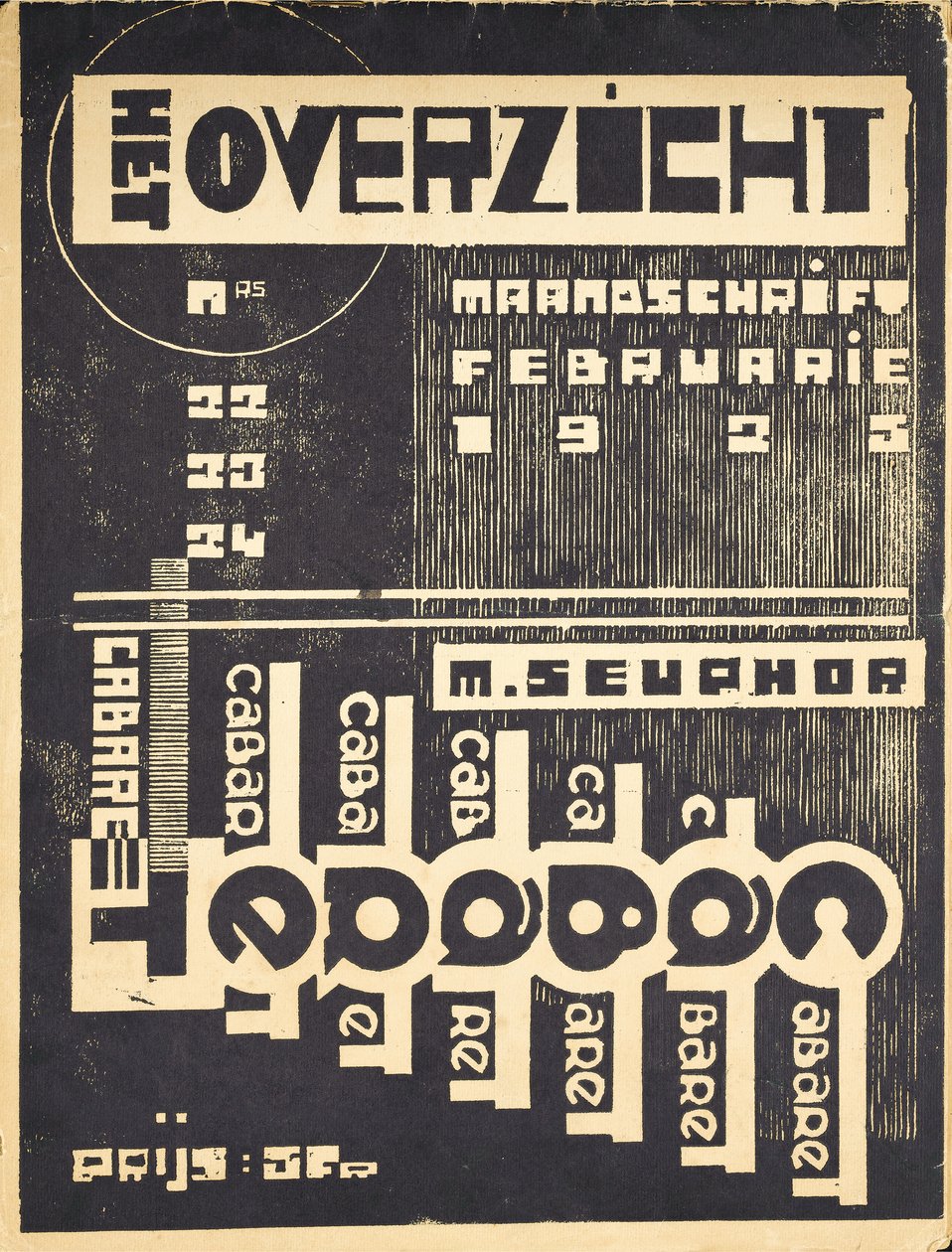 A „The Overview” magazin borítója, c. 1921-1925 alkotó: Belgian School