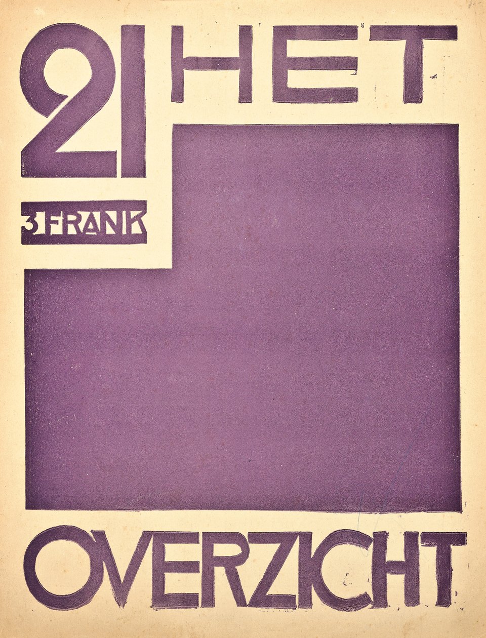 A „The Overview” magazin borítója, c. 1922-1925 alkotó: Belgian School