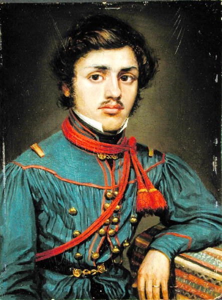 Jean-Baptiste Genie (1809-1882) önkéntes Louvainból 1830-ban (olaj, panel) alkotó: Belgian School