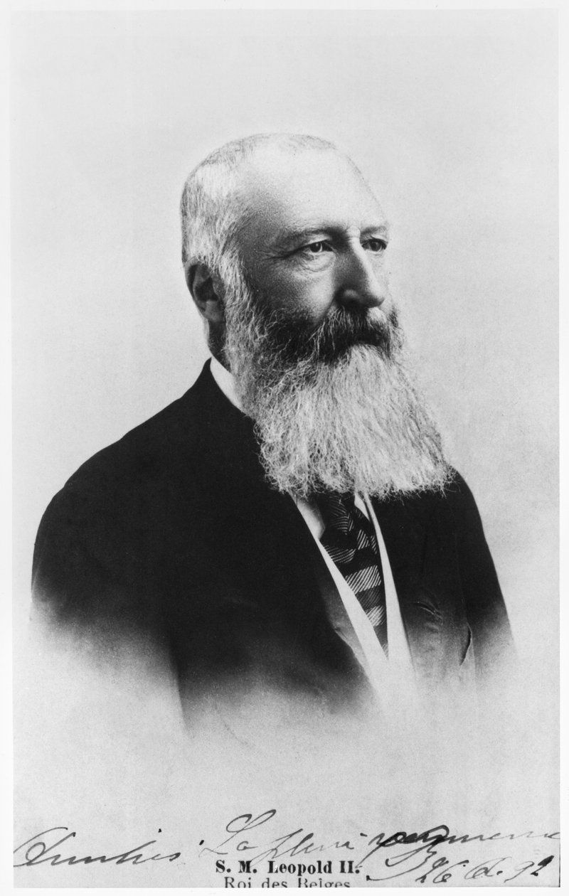 Lipót (1835-1909) belga király portréja alkotó: Belgian School
