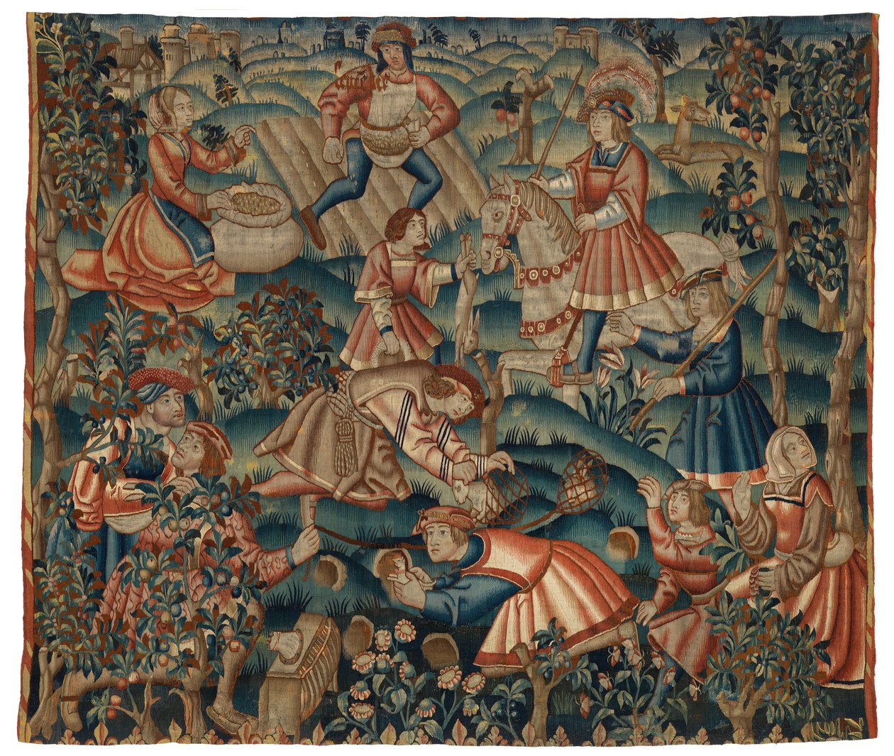 Gobelin, szeptember hónap, esetleg Flandriából alkotó: Belgian School