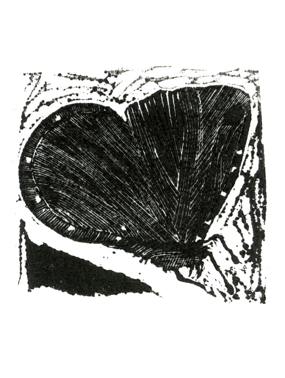 Dark Moth, 2013 (fametszet papíron) alkotó: Bella Larsson