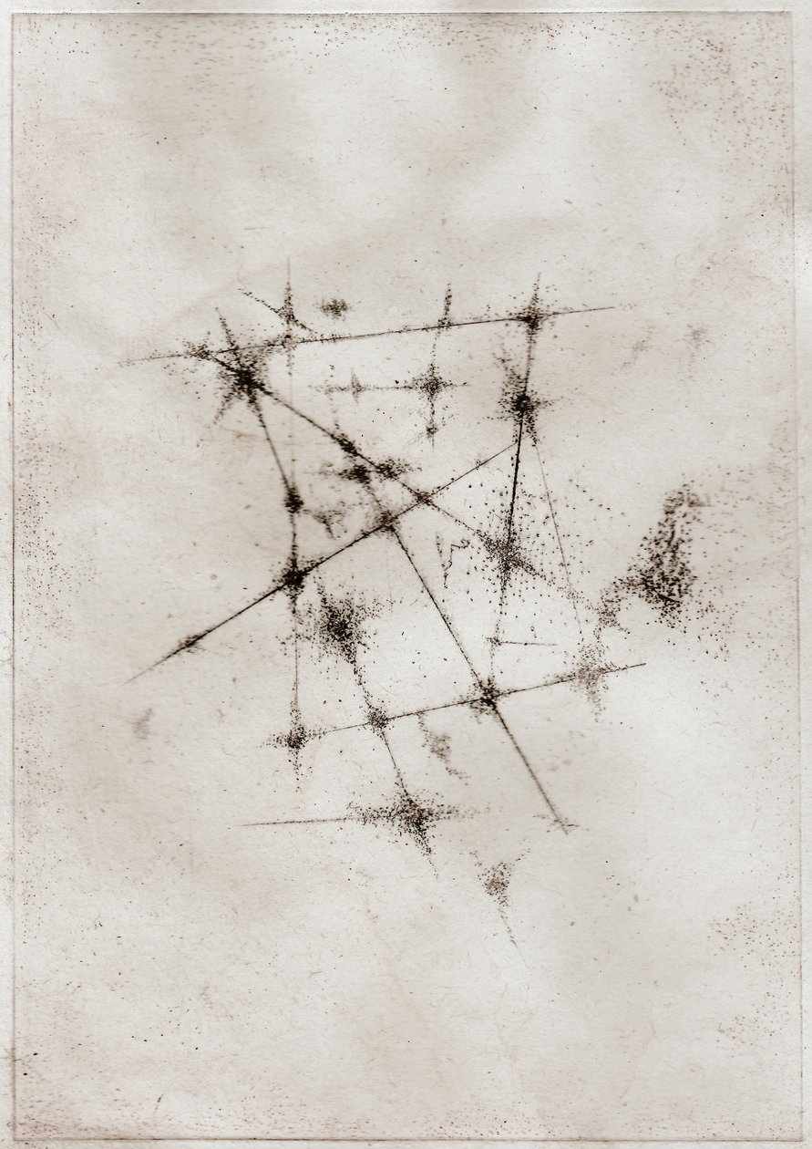 Nebula, 2018 (száraztű, papír) alkotó: Bella Larsson